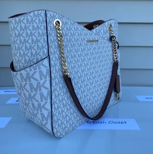 Michael Kors Jet Set Travel Large X Chain Shoulder Tote -Vanilla thumbnail 4