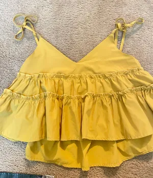baby doll top Yellow thumbnail 1