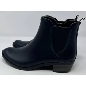 Lucky Brand Women's‎ LK Basel Black H2O Rubber Rain Bootie Size 9M thumbnail 2