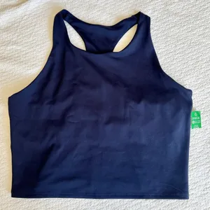 Gap GapFit High-Neck Brami Bra Cami Tank XL Navy Blue NEW thumbnail 1
