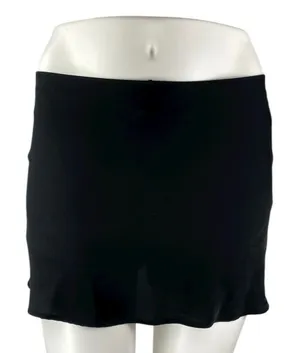 Abercrombie & Fitch Women's Black Low Waist Straight Pencil Mini Skirt Size L thumbnail 1