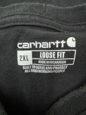 Carhartt Men’s Black Short Sleeve Pocket Shirt Size 2XL thumbnail 4