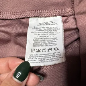 Nike Dri-Fit 7/8 Leggings Size Large Dusty Pink Pilates Athleisure thumbnail 8