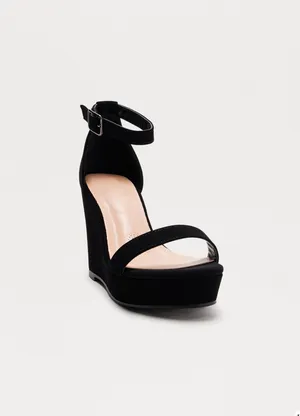 FashioNova BLACK WEDGE HEEL thumbnail 2