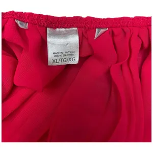 Victoria's Secret Red Lace Satin Bow Babydoll Chemise XL Lingerie Chiffon thumbnail 8