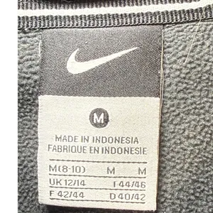 Nike Womens Softshell Hooded Jacket Black Full Zip Fleece Lined Sz M Embroidered thumbnail 2