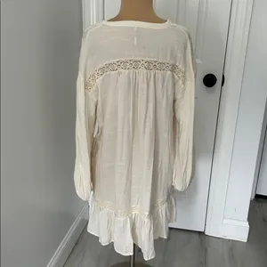 Free People Rugged Beauty Swing Dress Ecru thumbnail 4