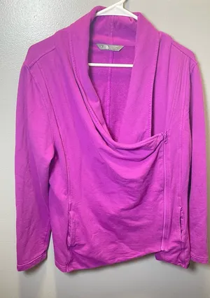 The North Face Women's Purple Sharlet Moto Jacket Long Sleeve Zip Up Size XL‎ thumbnail 1