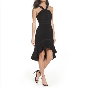 Foxiedox Aviana High Low Halter‎ Dress in Black Size Extra Small thumbnail 8