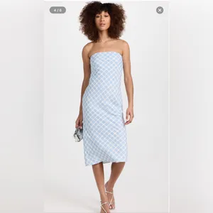 NWT Amanda Uprichard‎ Shiran Dress in Meadow Plaid Sz Medium $211 thumbnail 3