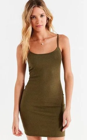 Urban Outfitters Ribbed Bodycon Dress thumbnail 1