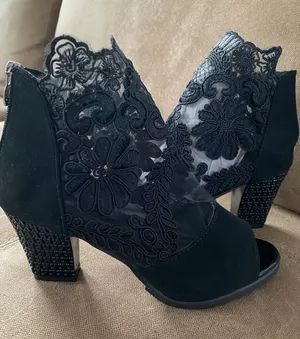 Heeled Booties Black Size 6.5 thumbnail 1