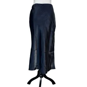 Anthropologie Liquid Shine Bias-Cut Midi Skirt Small Purple Whimsigoth Grunge thumbnail 2