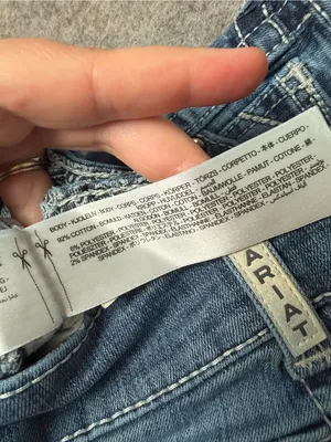 Ariat Real Denim Women's 30s Light Blue Slim straight Jeans western pants thumbnail 3
