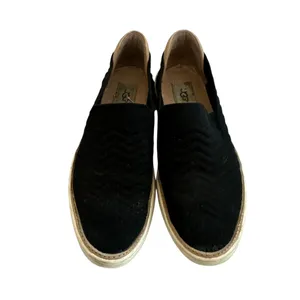 Ugg Sammy Chevron Black Slip-On Sneakers Flats Casual Comfy Size 9.5 Women's thumbnail 4