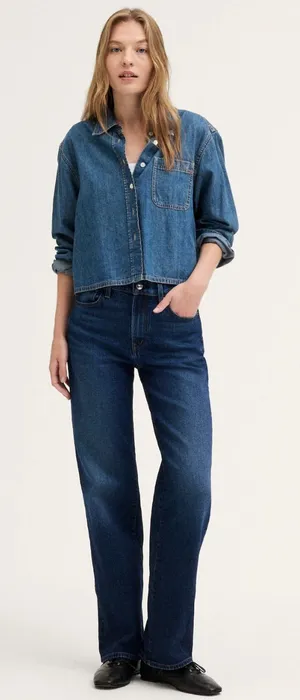 Madewell The Perfect Wide Leg Jean thumbnail 1