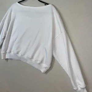 Hollister White Pullover Sweatshirt Women's Size S Logo Long Sleeve Casual thumbnail 12