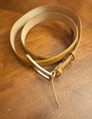 Talbots Womens Genuine Leather Belt Size XXL Brown 6336 Made In Italy thumbnail 1