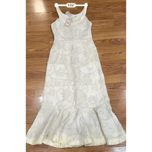 Alexis Zelda Cream Eyelet Embroidered Garden Midi Dress Sleeveless Size S thumbnail 9