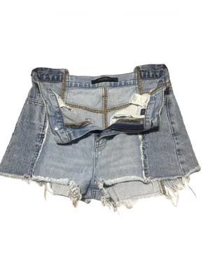 Flying Monkey High Rise Shorts Women's 25 Two Two Denim Distressed Jean Buckle thumbnail 5