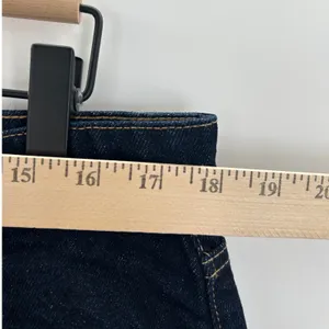 MNG Mango Women Dark Wash Seam Detail Wide Leg Crop Jeans Size 12‎ Denim Pants thumbnail 8