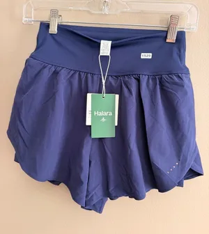 Halara S Womens Athletic running shorts With Built-In Shorts Navy Blue Size S thumbnail 1