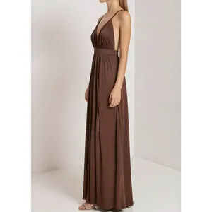 MICHAEL COSTELLO x REVOLVE Emmeline Maxi Dress, Brown, Small thumbnail 3