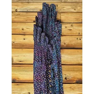 NWT Tiare Hawaii Blue Ruffle Hem Maxi Dress Size S M L XL thumbnail 5