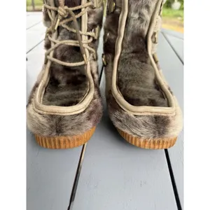 Vintage Foremost Professional Faux Fur Snow Boots Womens Size 7 Apres Ski Fluffy thumbnail 6