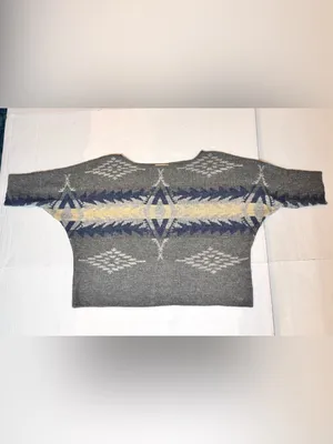 Denim & Supply Ralph Lauren Sweater S Southwestern Aztec Dolman Cotton Oversized thumbnail 7