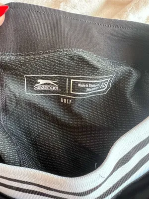 Slazenger Black Skater Tennis Skirt with Striped Waistband thumbnail 4