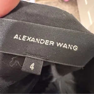 Alexander Wang Black Silk Bustier Silk Mini Dress Womens 4 Ruffled Tiered Goth thumbnail 12