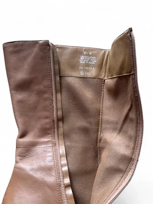 Vintage Nine West Tan Leather Mid Calf Boots thumbnail 5