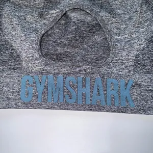 Gymshark Flex Crop Top S/M Grey Long‎ Sleeve Seamless Open Back Thumbholes thumbnail 6