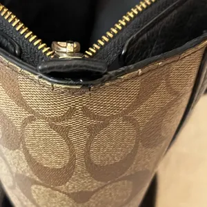Coach Jes Tote In Signature Canvas leather shoulder bag thumbnail 9