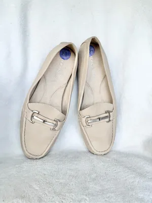 Aerosoles Womens Day Drive Beige Closed Toe Loafers 8.5 thumbnail 2