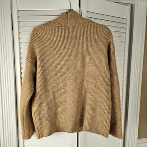 Maeve Anthropologie Womens Beige Cardigan Sweater One‎ Size thumbnail 3