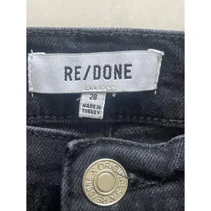 Re/Done Originals High Rise Ankle Crop in Faded Black thumbnail 11