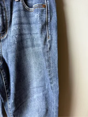 Judy Blue Los Angeles Mid Rise Blue Skinny Jeans Size 7/28 thumbnail 4