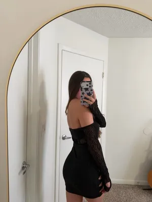 Amazon Black Cut-Out Mini Dress thumbnail 2