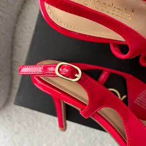 NWT Shoe Dazzle Salsa Red Florentina Slingback Pump (USW8.5) thumbnail 5