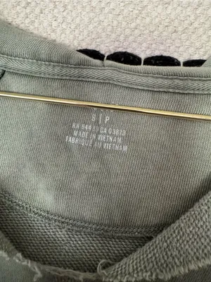 Aerie Hooded Pullover Sweater sweatshirt in Olive Green thumbnail 2