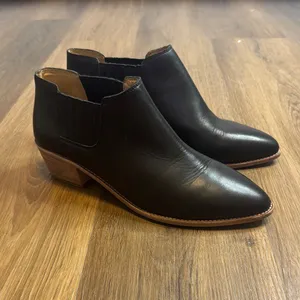 Madewell The Myles‎ Ankle Boots in Black Leather ladies size 11 thumbnail 3