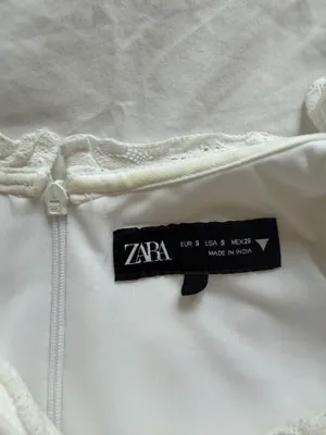 Zara white mini dress thumbnail 3