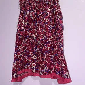 Free People Silk Babydoll Sundress Women L Pink Smocked Boho Preppy Beach Resort thumbnail 3