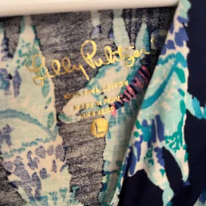 Lilly Pulitzer Vibrant Blue‎ and Green Long Sleeve Dress thumbnail 5