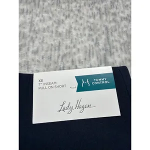 Lady Hagen Womens 7 Inch Tummy Control‎ Golf Shorts Dark Navy WGH14401 XS NEW thumbnail 6