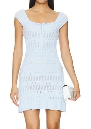 LPA baby blue knit dress thumbnail 1
