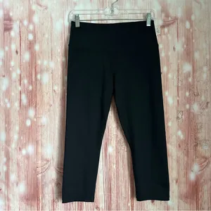 Z By Zella Black Cropped Mid Rise Athletic Leggings Size M thumbnail 2