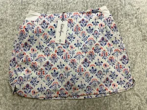 Walter Hagen Womens XL‎ P11 16" Lightweight Core Skort Tile Floral WH-P11WHT NEW thumbnail 1